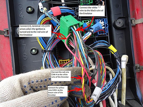 DAF AdBlue emulator installation manual